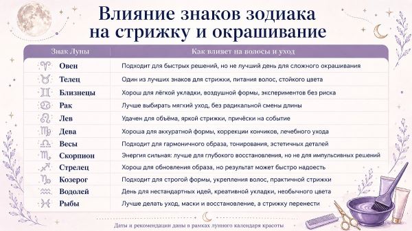 Лунный календарь красоты и здоровья на 2026 год: когда стричься, делать маникюр и посещать врача
